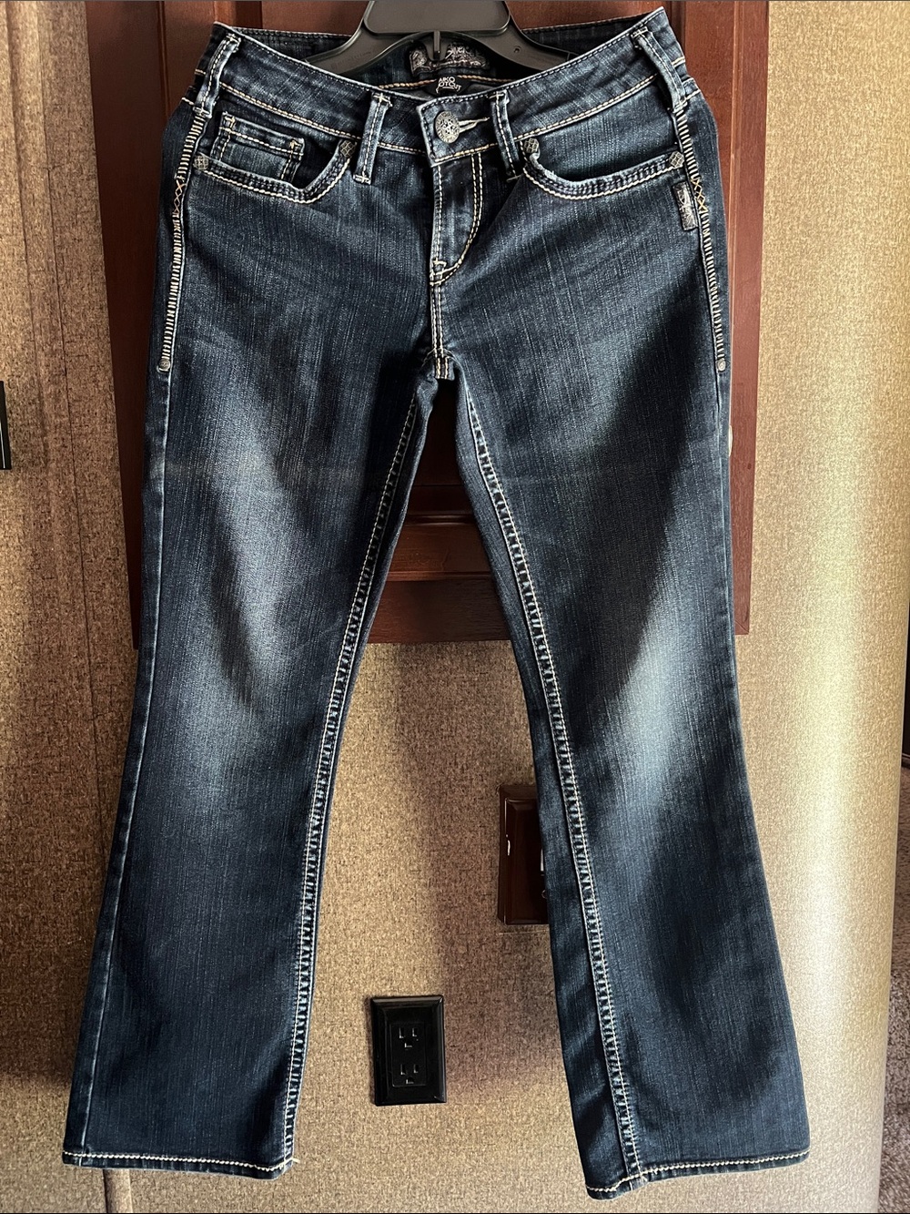 Aiko Dark Blue Bootcut Jeans